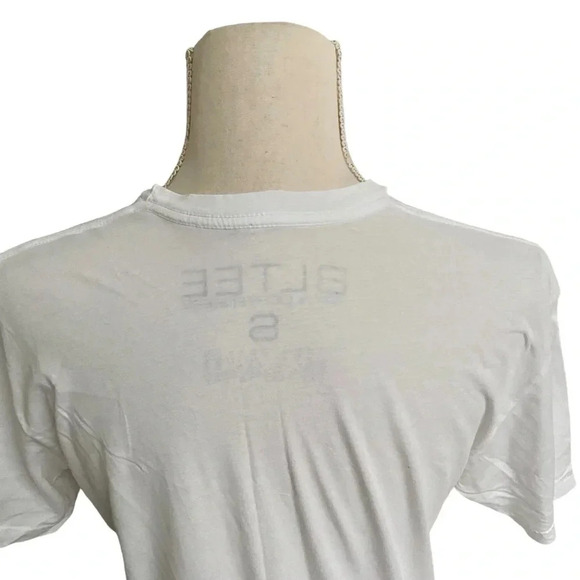 Brian Lichtenberg BLTEE FÉLINE MEOW Graphic Tee White Cotton Shirt Small - Picture 11 of 15